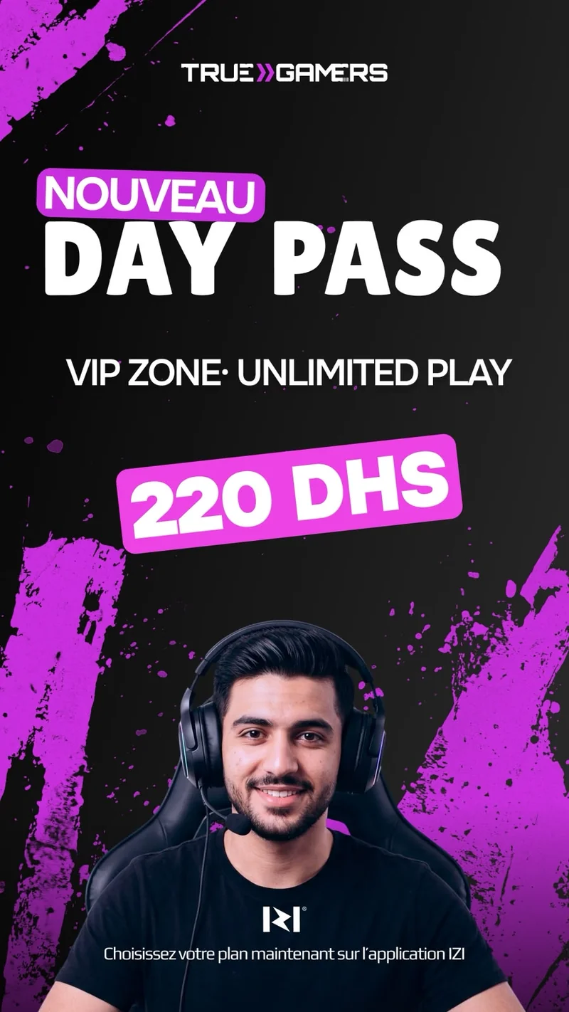 Day Pass — Zone VIP — True Gamers